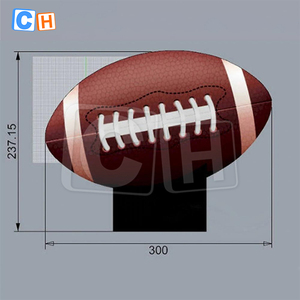 Bền bơm hơi khổng lồ bóng bầu dục bóng bay, Inflatable bóng bầu dục Mô hình trang trí cho bóng bầu dục chơi lĩnh vực - Product Image 2