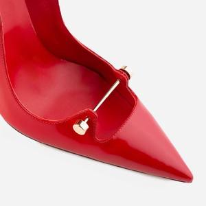 Zapatos de Mujer con Hebilla Metálica, Zapatos de Vestir Sexys con Punta en Pico, Tacones Altos Finos, Stilettos de Boca Poco Profunda - Product Image 4