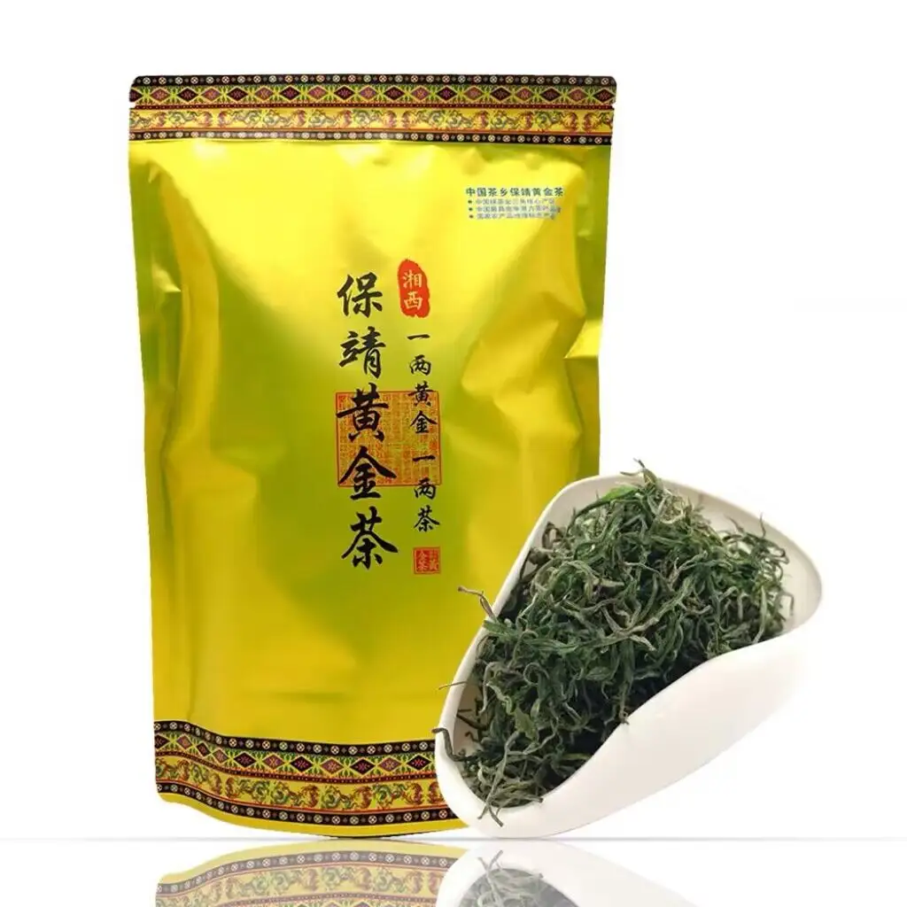 Органическое качество, новейший урожай, улучшенный Китайский зеленый чай, листья Хунань, сянси, хуанцзинь, золотой зеленый чай