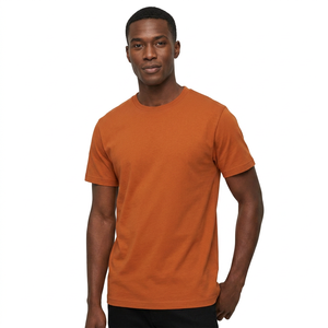 Factory Direct 100% Cotton Men's <b>T</b> <b>Shirt</b> Custom Logo Printed Crew Neck Plain Casual Wear OEM Wholesale - Product Image 1