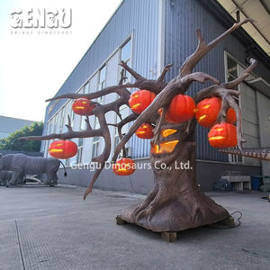 Haute Simulation Animatronic Arbre Halloween Citrouille Arbre Halloween Citrouille Lumière Décorations - Product Image 4