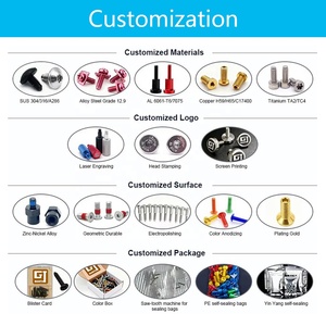 Viti Autoperforanti in Acciaio Inox 304 316 410, <span class=keywords><strong>Testa</strong></span> Esagonale <span class=keywords><strong>Svasata</strong></span> M2 M4 per Coperture, Personalizzabili - Product Image 3