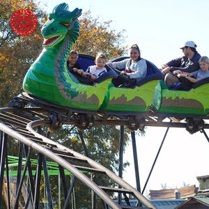 Llamativo pequeño montaña rusa de alta velocidad Dragon Train Rides <span class=keywords><strong>barato</strong></span> posavasos 5 Cart venta - Product Image 1
