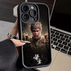 Coque de Téléphone en Silicone Personnalisée Black Myth Wukong avec <span class=keywords><strong>Photo</strong></span> et Logo pour iPhone 17 16 15 14 13 12 11 Pro Max - Product Image 1