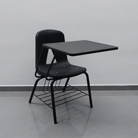 Chaise d'étudiant à prix de gros avec tablette d'écriture, chaise et bureau pour salle de classe, mobilier pour collège et lycée