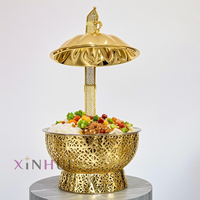 Offre Spéciale Restaurant Luxe Or Chauffe-Plats Suspendus Traiteur Buffet en Acier Inoxydable Maintien au Chaud pour Hôtels et Mariages