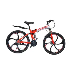 China Bicycle Factory 26 Inch Mountain Bike One Round Wheel MTB 21 Speed Folding Bicycle