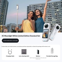 Bestseller 360 X5 Caméra Sportive Panoramique Grand Angle 8K HD Vision Nocturne Étanche Prise en Charge MicroSD Anti-tremblement WiFi Ski Urbain