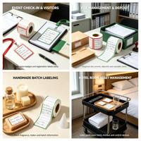Promotion : Étiquettes d'expédition logistique rectangulaires, imperméables, à forte adhérence, écologiques, réutilisables, tailles personnalisées pour tout carton