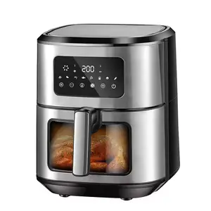WIFI APP Digital Remote Constant Temperature Controlled Digital 6.5L NO Oil Deep Healthy SKD Smart Air Fryer With Visible Window