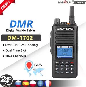 Walkie Talkie DM-<span class=keywords><strong>1702</strong></span> Original al por Mayor, 5W, Doble Banda VHF UHF DMR, Radio Analógica con GPS - Product Image 2