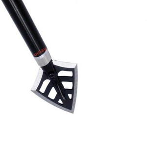 Puntas de Caza Black/Red <span class=keywords><strong>Devil</strong></span> de Dos Cuchillas para Arco y Flecha, sin Dientes - Product Image 2
