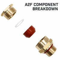 Presse-étoupe antidéflagrant à compression simple de type CR FT A2F en laiton pour câble non blindé, pour câble tressé en zone dangereuse