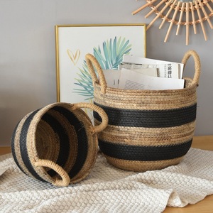 Storage <b>baskets</b>, rope <b>baskets</b>, banana organizers, rattan storage <b>baskets</b>, toy organizers, <b>large</b> capacity woven <b>baskets</b>, balcony - Product Image 3
