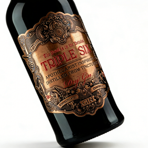 カスタムウォッカプレミアムプライベートラベル粘着ステッカー、エンボス加工アルミ缶ワインシャンパンブルゴーニュウイスキーメタルラベル - Product Image 4