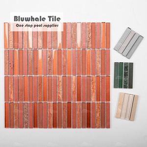 Bluwhale tile One Stop สระว่ายน้ำซัพพลายเออร์ซัพพลายเออร์ซัพพลายเออร์โรงแรมสปาหินอ่อนกระเบื้องโมเสคแก้วหินอ่อน - Product Image 1