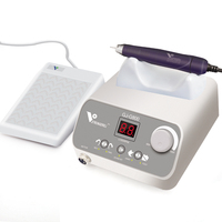 Ponceuse à ongles électrique professionnelle, machine à ongles haute vitesse, pièce à main 50000 tr/min, polisseuse sans balais avec commande au pied