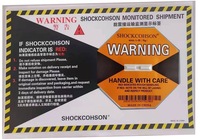 Autocollants de détection d'impact 75G, étiquettes d'avertissement d'expédition, autocollants indicateurs de choc Shockwatcher