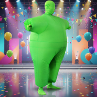 Costume gonflable pour adulte, poisson blanc et vert, convient aux personnes de 1,5 à 2 m. pour Noël, le cosplay, les fêtes, les spectacles sur scène et les soirées costumées.