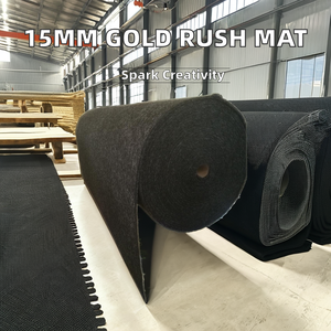 15 मिमी मोटी खनिज सोने की कालीन मशीन-निर्मित पुष्प सादे प्लास्टिक कालीन आउटडोर प्रार्थना टफ्टेड तकनीकों सोने की खनन भीड़ - Product Image 5