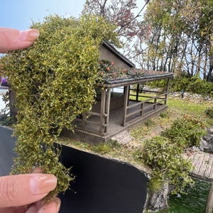 Miniatuur scène model, met de hand gescheurde wijnstok, poppenhuis landschapsarchitectuur, architectonisch modelontwerp - Product Image 3