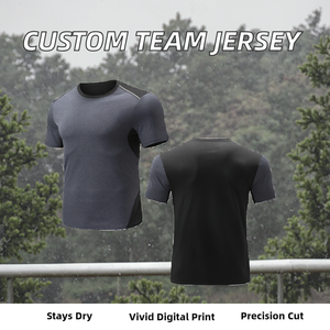 Maillots de football personnalisables pour hommes, découpe automatisée, maillot de football d'équipe personnalisé 2026, 100 % polyester extensible, imperméable, séchage rapide - Product Image 2