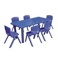 Tables et chaises en plastique pour la maternelle, directement de l'usine, pour mobilier préscolaire à vendre, mobilier pour garderie