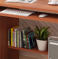 Bureau d'ordinateur en bois intégré avec tiroirs, table d'étude, bureau pour chambre à coucher