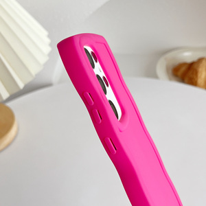 ราคาขายส่ง เคสโทรศัพท์มือถือแบบน่ารัก เรียบง่าย สีพื้น ดีไซน์ TPU กันกระแทก กันน้ำ - Product Image 4