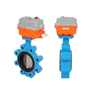 Vanne <span class=keywords><strong>papillon</strong></span> à poignée de type à bride en fonte ductile DN65 haute performance, indice de protection IP67, pression maximale de 10 bars, fabrication - Product Image 1