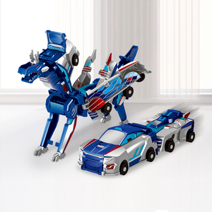 Instagram Best-seller Vente en gros 2-en-1 Magnétique ABS Plastic Toy Cars | Transform Mechanical Dragon Dinosaur 1:32 Scale for Boys - Product Image 1