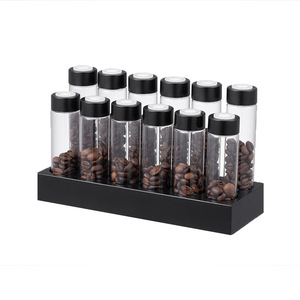 Airtight Glass <strong>Coffee</strong> Bean Storage Tube Jar for <strong>Ground</strong> <strong>Coffee</strong> &amp; Espresso Powder Reusable <strong>Container</strong> for Portioning &amp; Organizing - Product Image 3