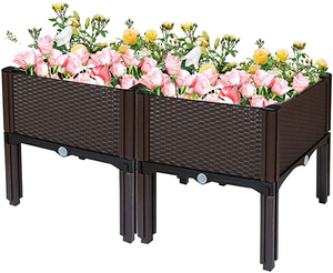 Dropshipping <b>Plastic</b> Raised Garden Bed and Self-Watering Elevated Herb <b>Planter</b> Beds in or Outdoor - Product Image 5