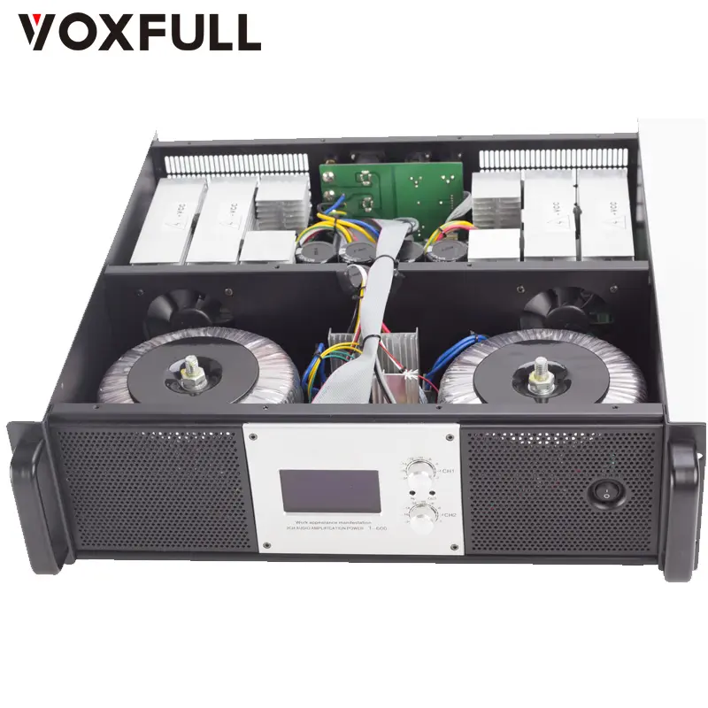 2 channel stereo power amplifier 8 ohm sound professional power amplifier 2*800W
