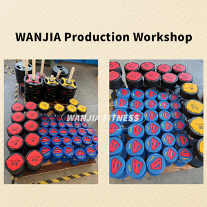 Chất lượng tốt nhất thương mại phòng tập thể dục thiết bị tập thể dục sức mạnh đào tạo Poly Urethane quả tạ siêu nhân cho tập thể dục - Product Image 6