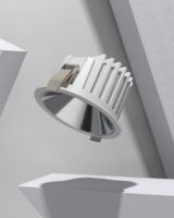 Projecteur LED anti-éblouissement 50W, CRI 95, luminosité ultra-élevée, angle de faisceau 38/60 pour plafonds hauts et bâtiments imposants