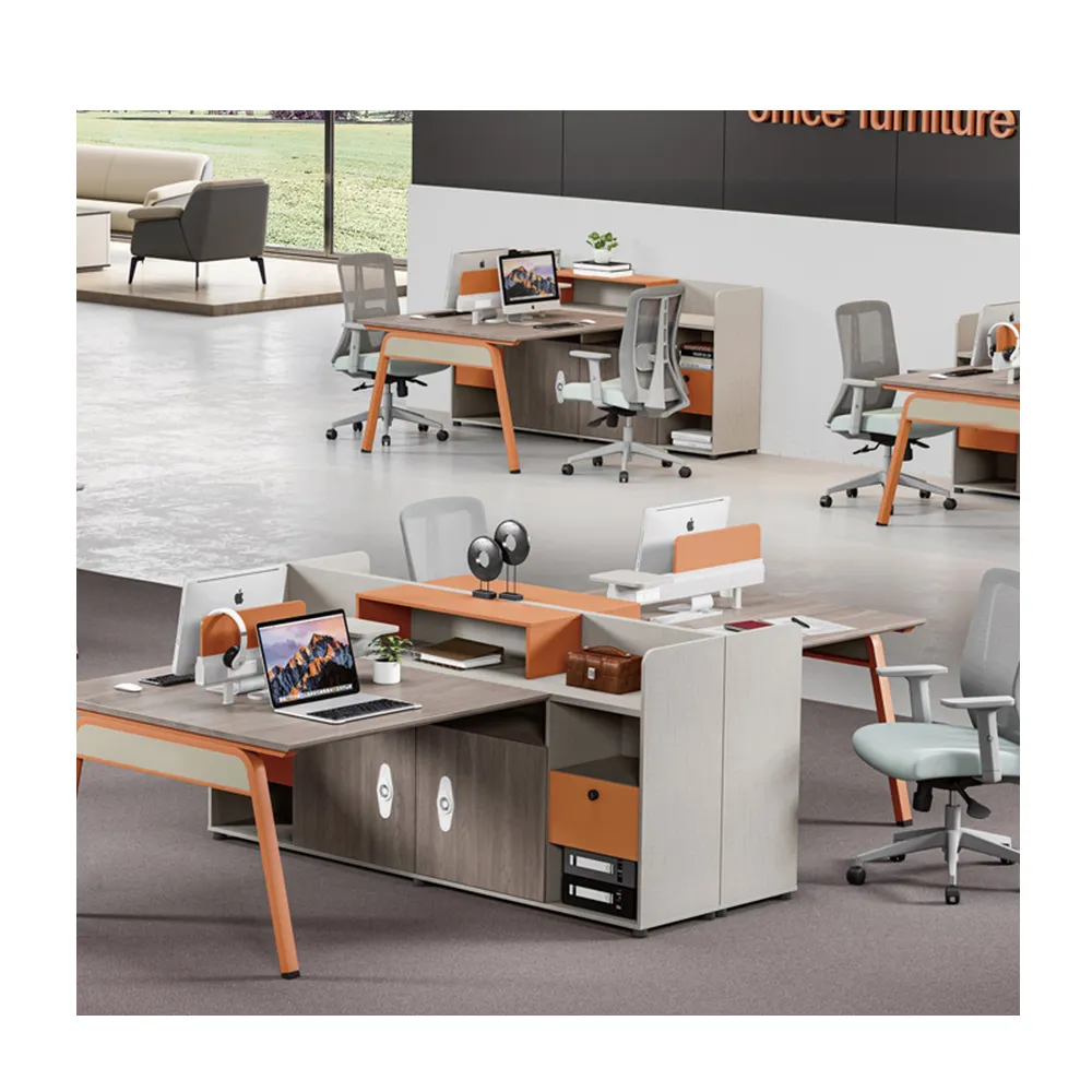 Văn phòng hiện đại cubicle Workstation Modular văn phòng nội thất Bảng máy tính bàn làm việc trạm