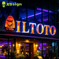 Letrero de Neón XDsign Personalizado, Programable, con Luces LED de Colores Mágicos, Controlado por Aplicación, Resistente al Agua IPX7, para Exteriores, Negocios y Automóviles