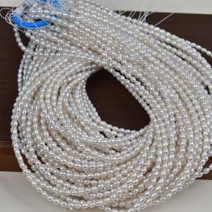 Perlas Sueltas de Agua Dulce Naturales, Semiterminadas, Blancas y Rosas, de 3-3.5mm, para Accesorios de Joyería DIY, Hilo de Zhuji - Product Image 4