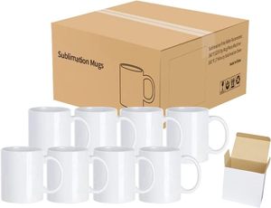 Tasses à sublimation, tasses 11 oz, tasses à café en céramique vierges à sublimation, tasses blanches, blancs vierges à sublimation, tasses blanches - lot de 36 - Product Image 2