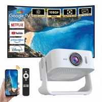Projecteur interactif à courte focale 4K-Laser pour publicité, projecteur intelligent portable 1080P avec mise au point automatique pour cinéma maison - Officiel Google TV