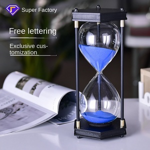 15 phút 30 phút một giờ trang trí khung cát hẹn giờ đồng hồ cát với cát màu - Product Image 2