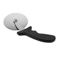 Pemotong Pizza Stainless Steel 10cm dengan Gagang PP, Alat Dapur Pemotong Pizza Bulat Plastik untuk Penyaji Pizza