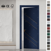 Produsen Terbaik Cina untuk Pintu Interior Rumah, Desain Pintu Kayu Interior, Pintu Kayu MDF Kelas Atas untuk Ruangan Interior