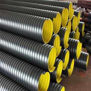 <span class=keywords><strong>Tuyau</strong></span> corrugué spiralé renforcé par ceinture en acier HDPE SN8-20 DN300-3000 PE100 pour le drainage des eaux de pluie - Product Image 6