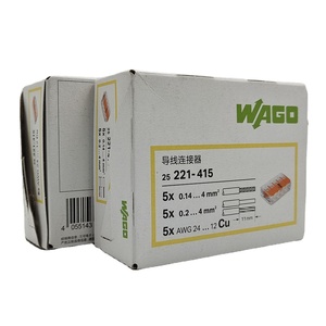 221-415 wagos nối 5 dây dẫn 221-415 wagos nối nối với đòn bẩy 221415 5 cách kết nối 4mm jack mùa xuân 221 415 - Product Image 4