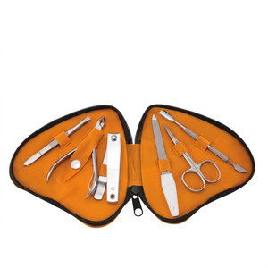 Ciseaux cosmétiques professionnels en acier inoxydable, pinces, outils de beauté, kit de manucure 10 en 1 - Product Image 1