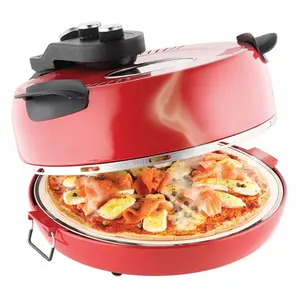 Máquina eléctrica para hacer pan árabe, máquinas para pizza, temperatura máxima, 420 grados, piedra de 16 pulgadas, horno para pizza