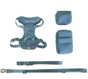 カスタマイズ可能4 in 1ソフトペットハーネスセット防水スプラッシュジャカードウェビングサイズ色に耐久性のあるポリエステル - Product Image 1