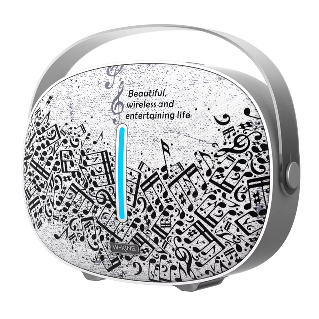TWS HiFi Soundbox W-King Round T8 Audio Speaker Outdoor Wireless Subwoofer Waterproof Portable Speaker